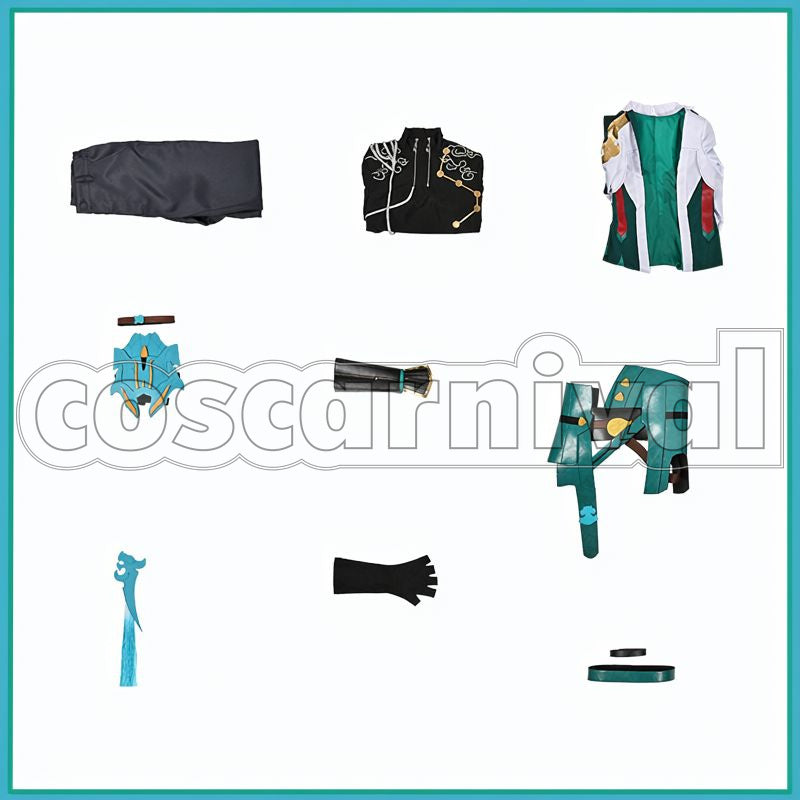 Rail Dan Heng Cosplay cosplay costume from Honkai: Star, set view