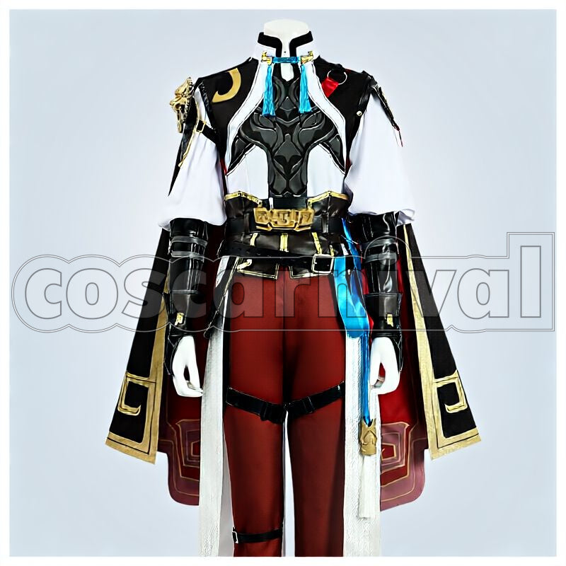 Rail Xianzhou Luofu Jing Yuan Cosplay cosplay costume from Honkai: Star, front view 1