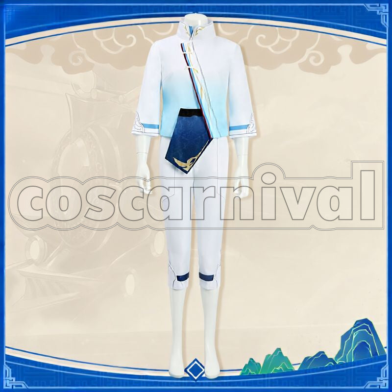 Rail Xianzhou Luofu Yanqing Cosplay cosplay costume from Honkai: Star, front view 3