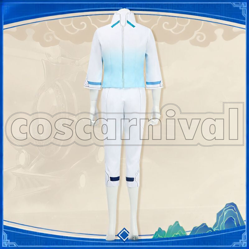 Rail Xianzhou Luofu Yanqing Cosplay cosplay costume from Honkai: Star, back view 2