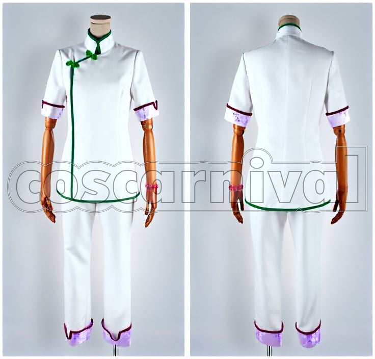 Hakutaku White Coat (Normal) Revised Edition (light purple cuffs and hems) Cosplay cosplay costume from Hozuki's Coolheadedness, detail-2