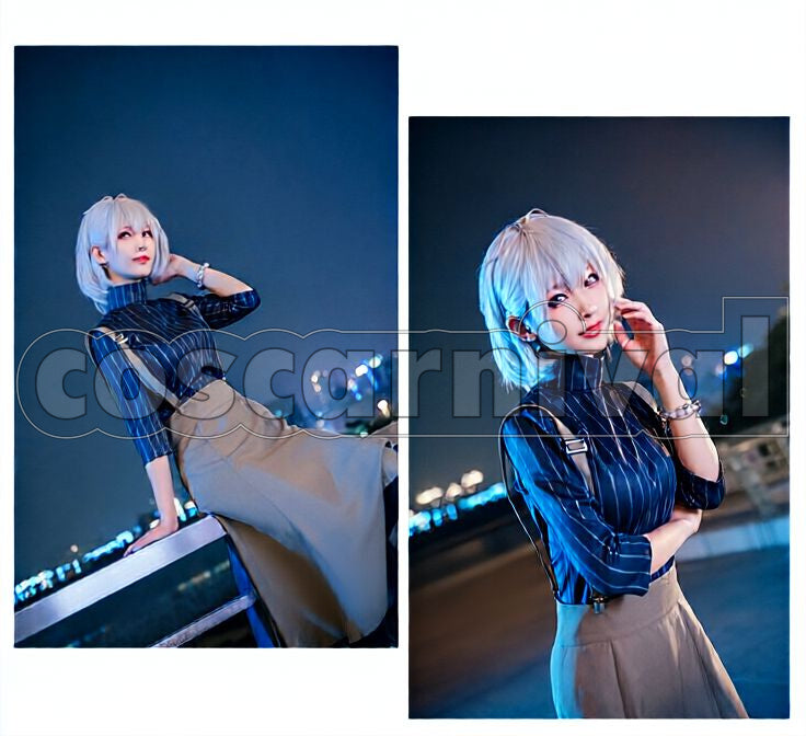Battle Nemu Aohitsugi Other Characters Cosplay cosplay costume from Hypnosis Mic: Division Rap, front view 5