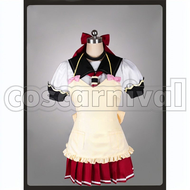 a Hero So I Reluctantly Decided to Get a Job. fino buraddosuton cosplay costume from I Couldn't Become, front view