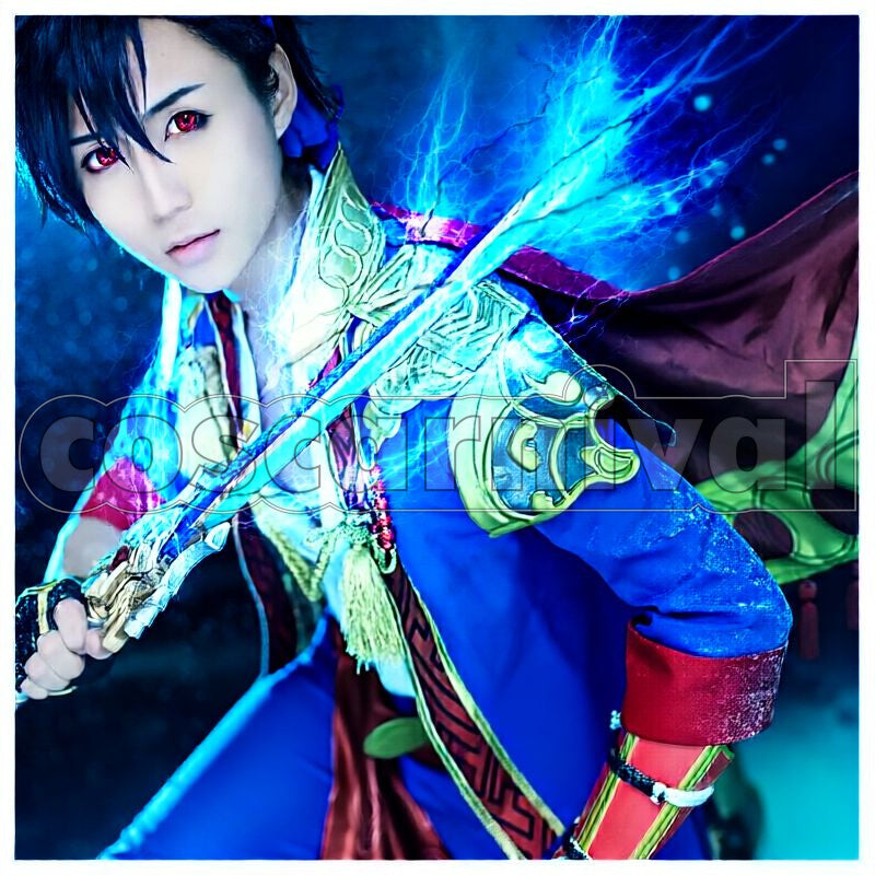 Takemikazuchi Cosplay cosplay costume from Icchibanketsu Online, front view 3