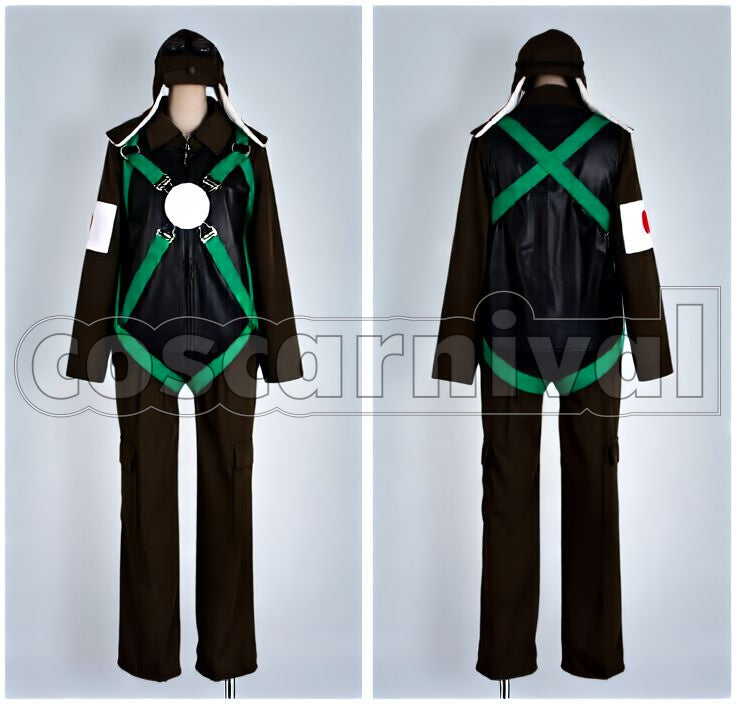 Navy Night Squadron Mitsubishi A6M Zero with Cap Cosplay cosplay costume from Imperial Japanese, detail-1