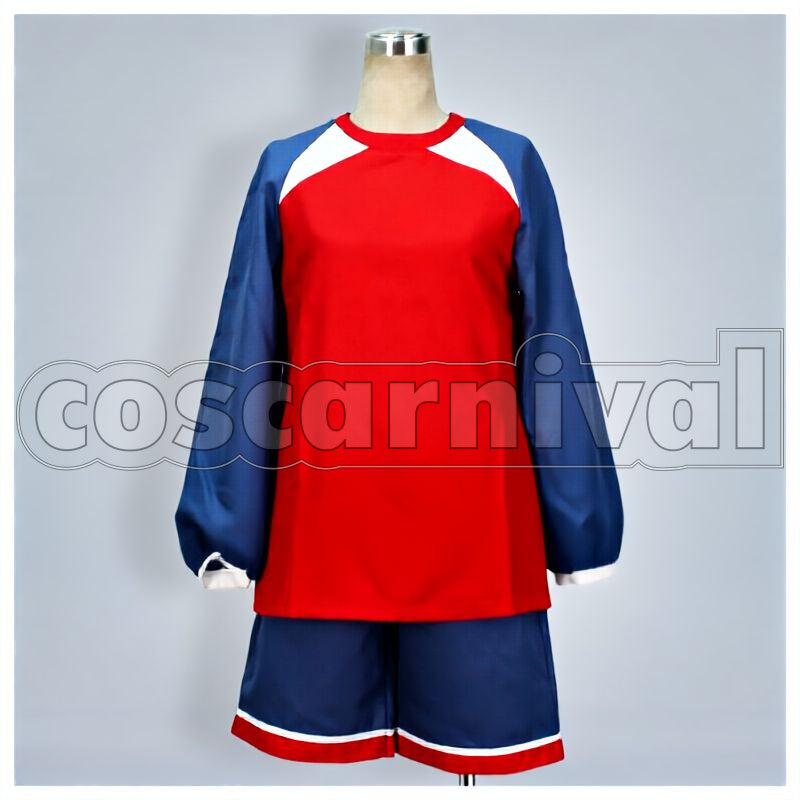 3 Little Gigant Rococo Ulpa Goalkeeper Uniform Cosplay cosplay costume from Inazuma Eleven, little gigant rococo ulpa goalkeeper uniform 13388 front view