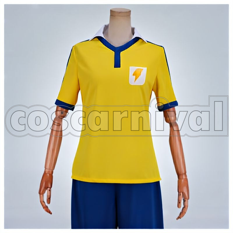 GO Matsukaze Tenma Raimon Junior High Uniform Cosplay cosplay costume from Inazuma Eleven, front view 1