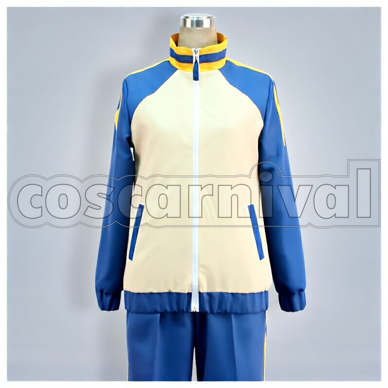 GO Raimon Junior High Jersey Cosplay cosplay costume from Inazuma Eleven, front view 1