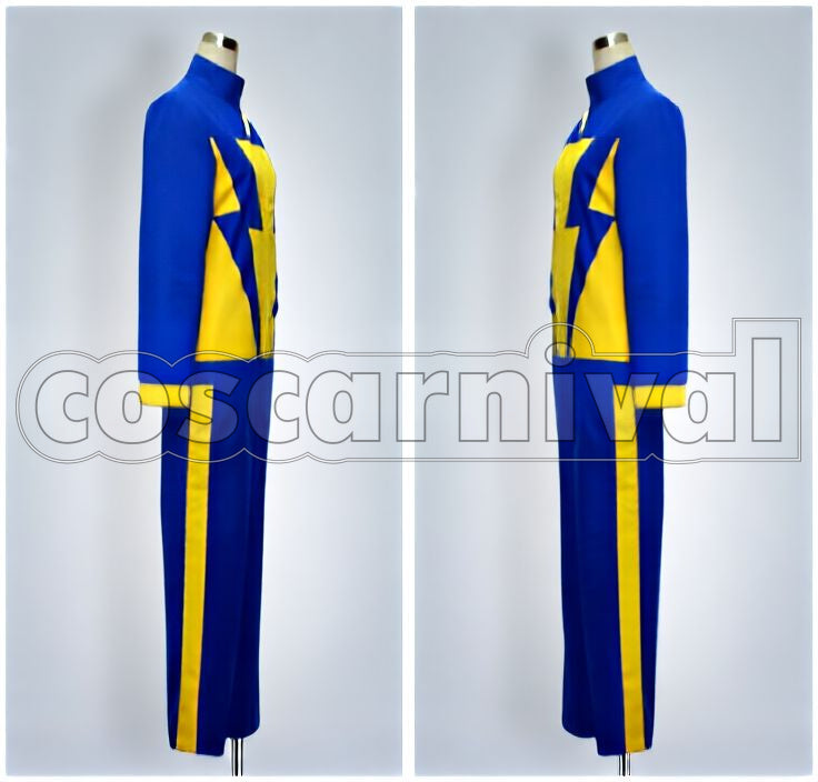 Mark Evans, Axel Blaze Set Uniform Cosplay cosplay costume from Inazuma Eleven, side view