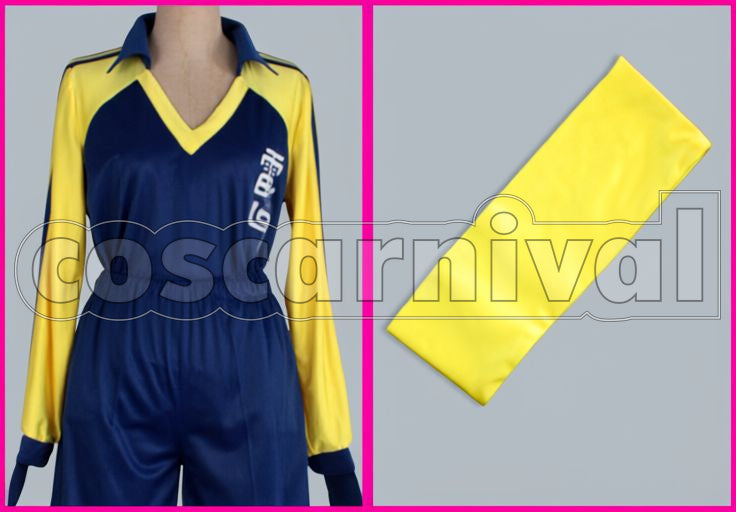 Mark Evans Raimon Junior High Uniform Cosplay cosplay costume from Inazuma Eleven, front view 3