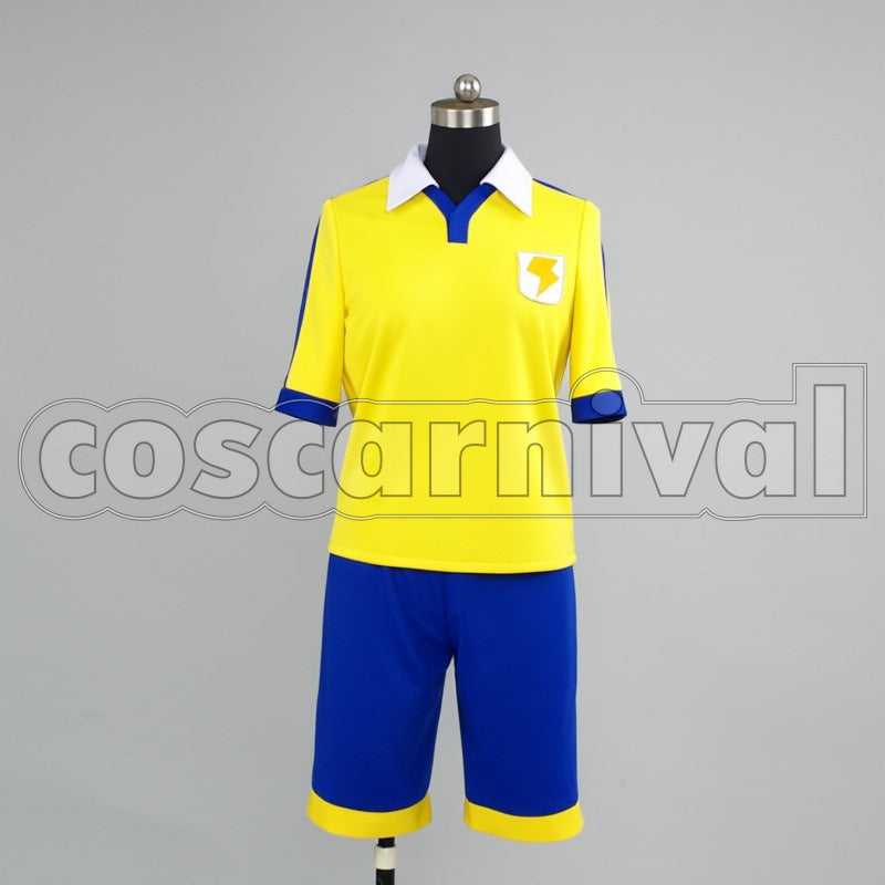 Eleven GO Raimon Junior High Ranmaru Kirino cosplay costume from Inazuma, front view 3