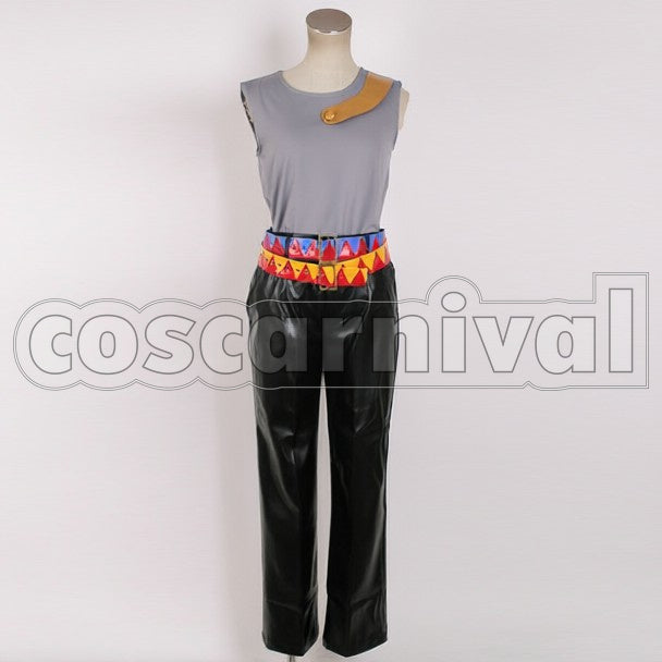 Battle Tendency Jotaro Kujo cosplay costume from JoJo's Bizarre Adventure, front view 2