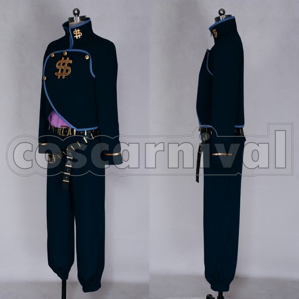 Diamond Is Unbreakable Okuyasu Nijimura cosplay costume from JoJo's Bizarre Adventure, front view 2