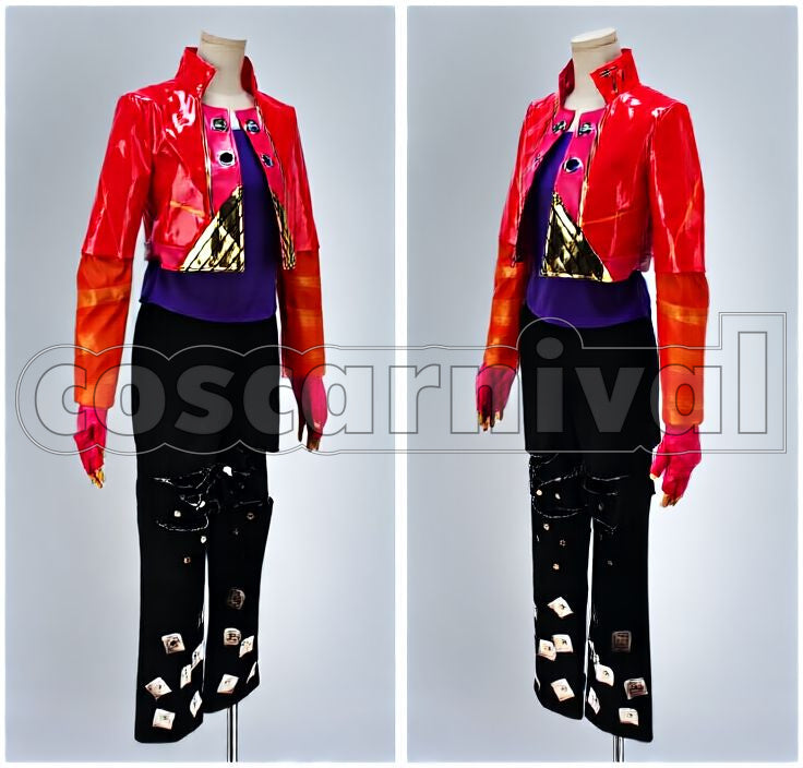 Adventure BLOODY STREAM OP2 Cosplay cosplay costume from JoJo's Bizarre, front view 2