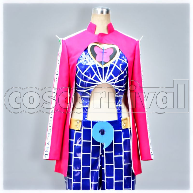 Adventure Jolyne Cujoh Full Set Cosplay cosplay costume from JoJo's Bizarre, front view 1