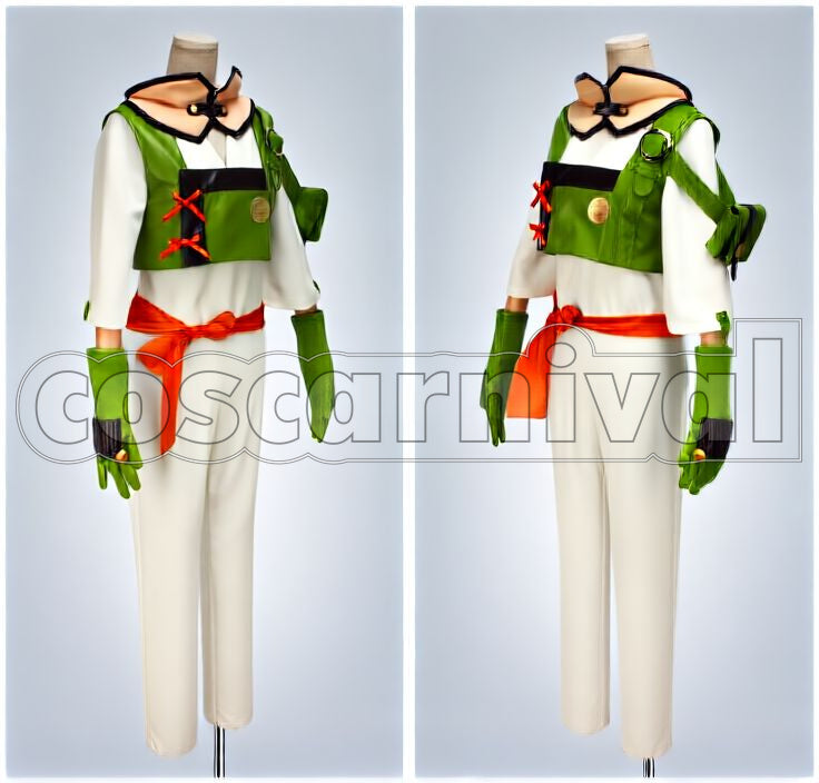 the Iron Fortress Yukina Battle Outfit Cosplay cosplay costume from Kabaneri of, front view 2