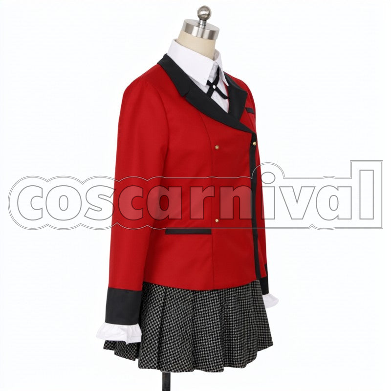 Kirari Momobami cosplay costume from Kakegurui, side view