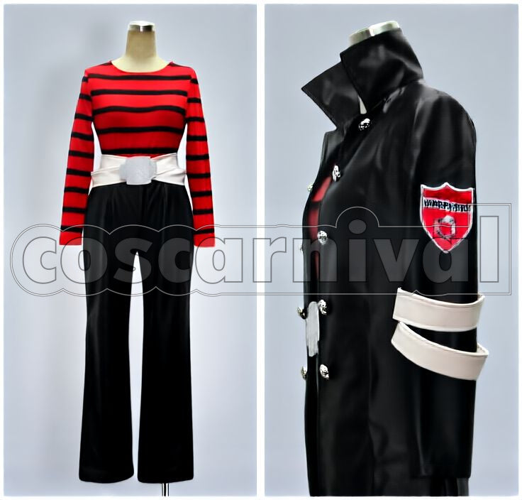 Belphegor Red Version Cosplay cosplay costume from Katekyo Hitman Reborn!, front view 2