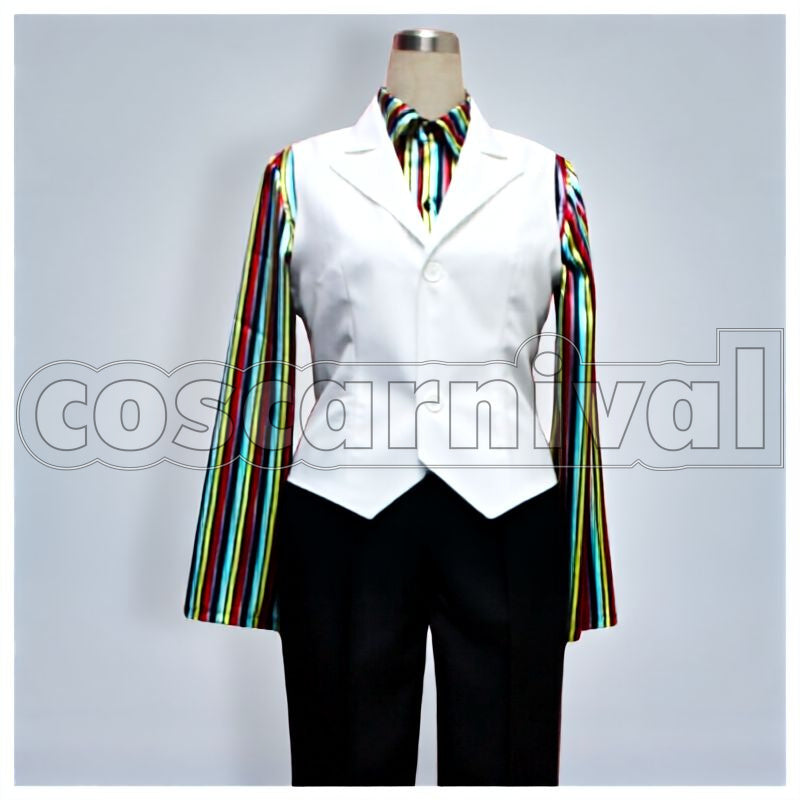 Genkishi White Suit Cosplay cosplay costume from Katekyo Hitman Reborn!, front view