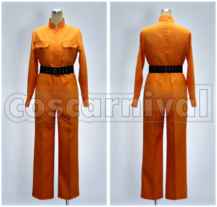 Kyoya Hibari Orange Jumpsuit Cosplay cosplay costume from Katekyo Hitman Reborn!, detail-1