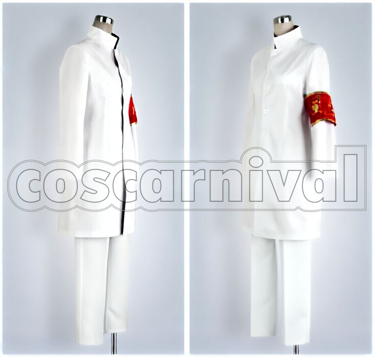 Tetsuya Kusakabe White Version Cosplay cosplay costume from Katekyo Hitman Reborn!, front view 2