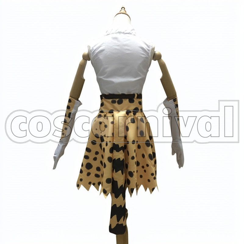 Serval cosplay costume from Kemono Friends, back view