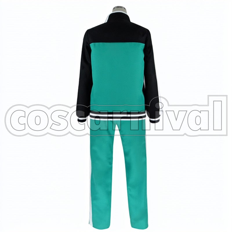 on This Wonderful World! Kazuma Sato cosplay costume from KonoSuba: God's Blessing, back view