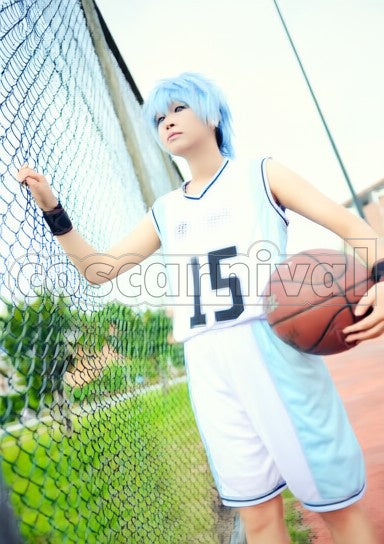 of Miracles Teiko Junior High Tetsuya Kuroko cosplay costume from Kuroko's Basketball Generation, front view 4