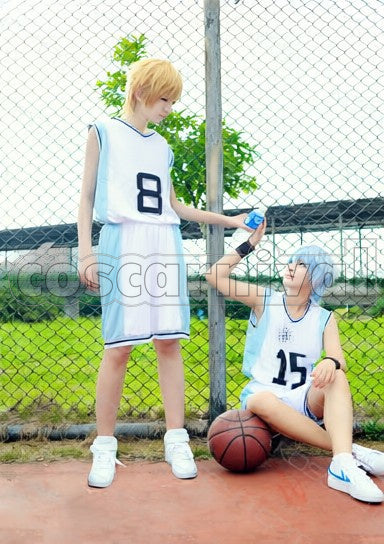 of Miracles Teiko Junior High Tetsuya Kuroko cosplay costume from Kuroko's Basketball Generation, front view 7