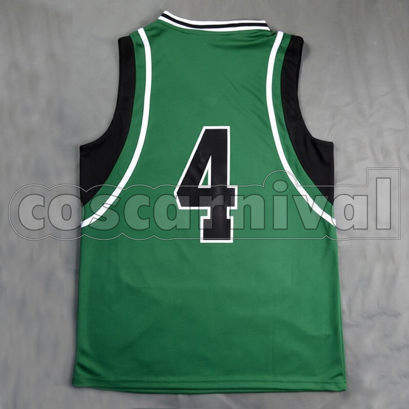 Daiichi High Makoto Hanamiya No. 4 cosplay costume from Kuroko's Basketball Kirisaki, back view