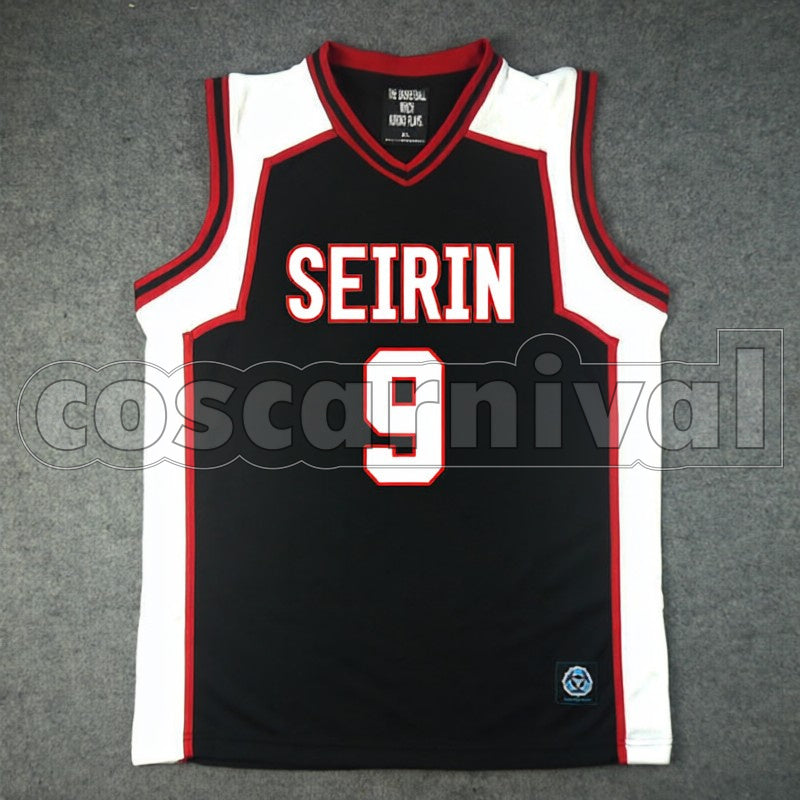 High No. 9 Satoshi Tsuchida cosplay costume from Kuroko's Basketball Seirin, front view