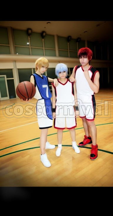 High Tetsuya Kuroko cosplay costume from Kuroko's Basketball Seirin, front view 3