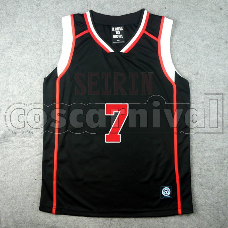 High Teppei Kiyoshi No. 7 cosplay costume from Kuroko's Basketball Seirin, front view