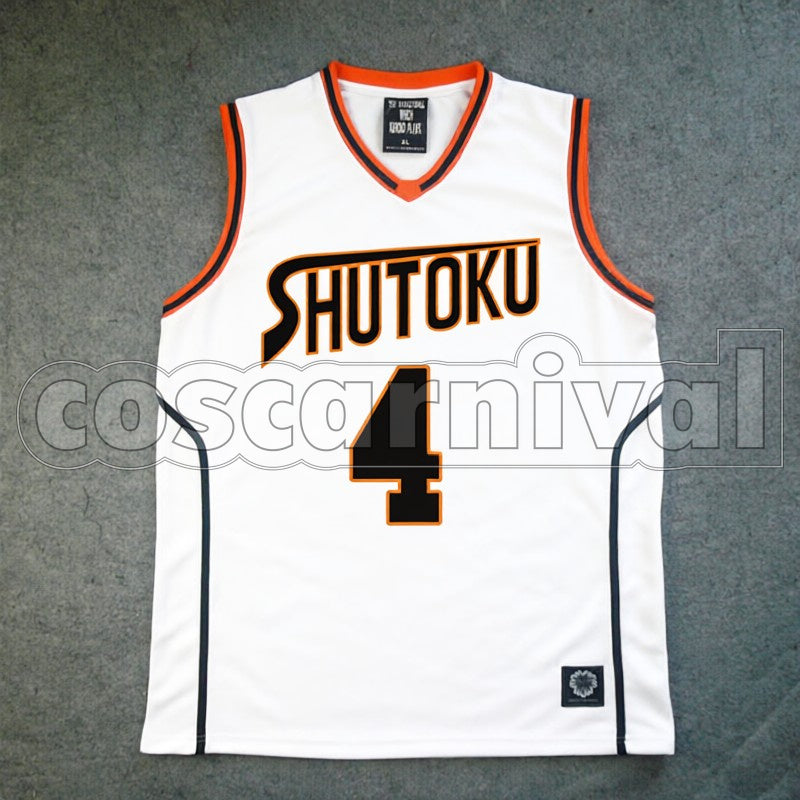 High No. 4 Taisuke Otsubo cosplay costume from Kuroko's Basketball Shutoku, front view