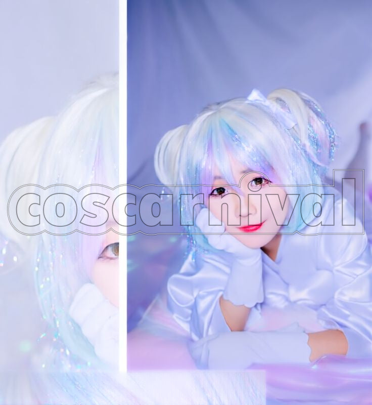 the Lustrous Diamond Hibernation Pajamas Cosplay cosplay costume from Land of, front view 3