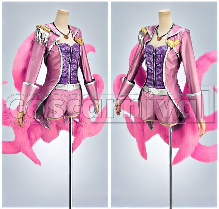 Legends Popstar Ahri Cosplay cosplay costume from League of, front view 2