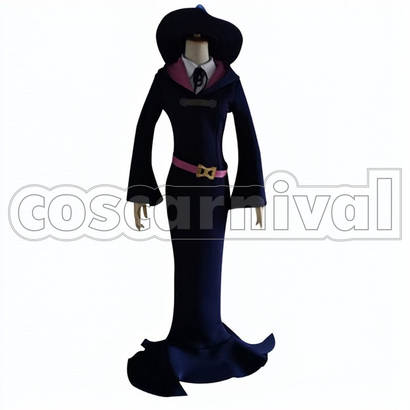 Sucy Manbavaran cosplay costume from Little Witch Academia, front view