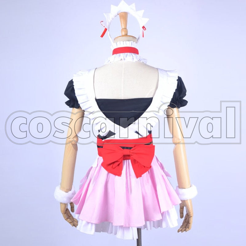 Yazawa Maid Outfit mogyuttolovede Sekkin Chuu! ! cosplay costume from Love Live! Nico, back view
