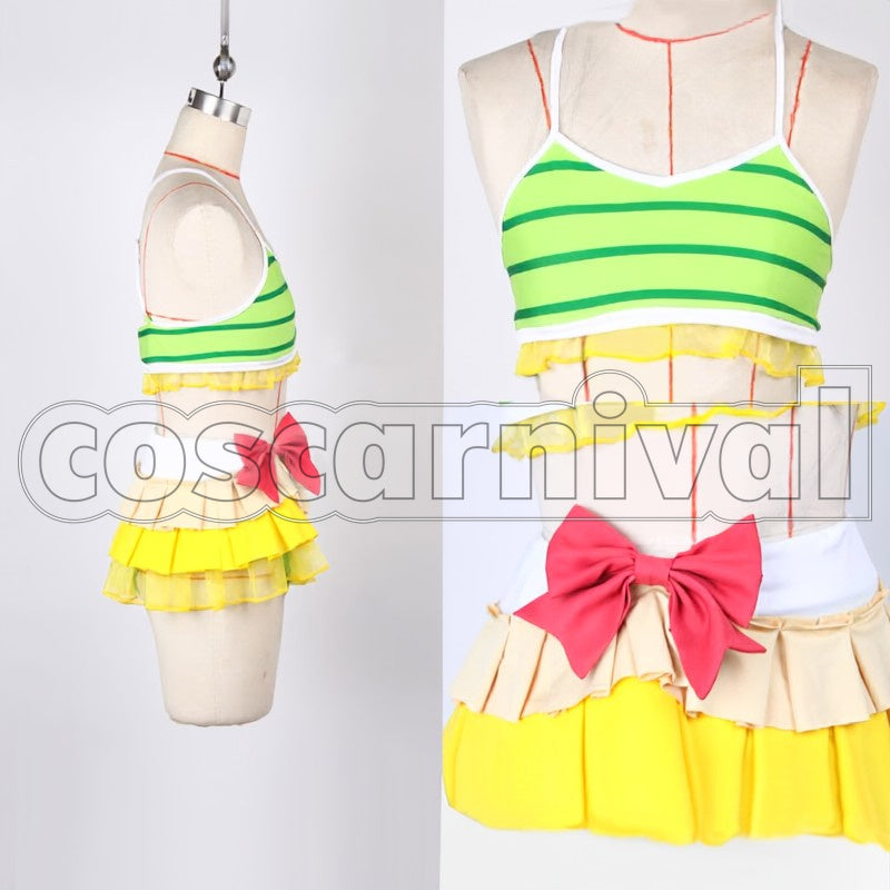 Yazawa Swimsuit cosplay costume from Love Live! Nico, front view 3