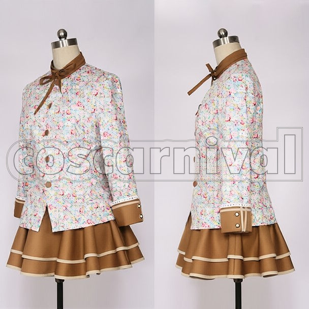 Idol Festival Flower UR Pre-Awakening Hanayo Koizumi cosplay costume from Love Live! School, front view 2