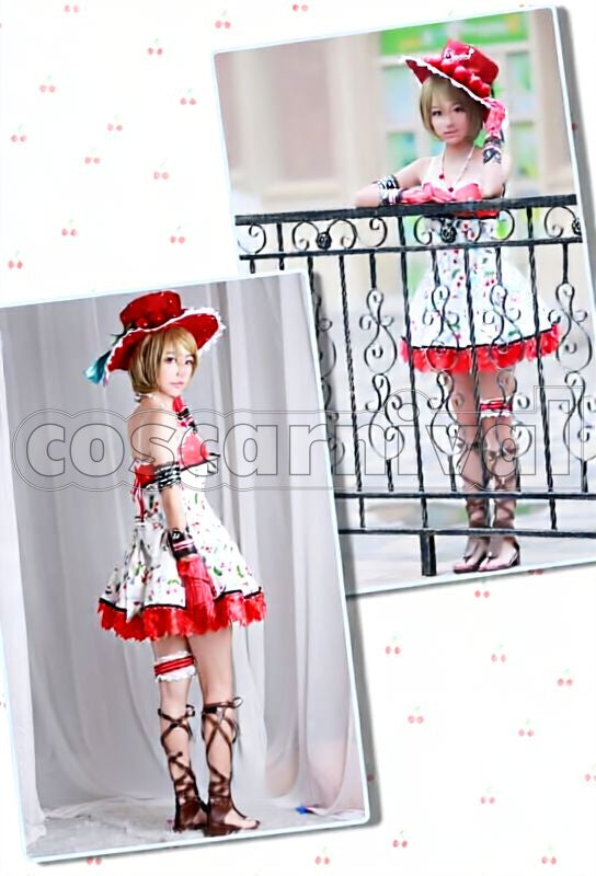Project Hanayo Koizumi Cherry Fruit Girl (Midsummer Fruit Girl Contest) UR Idolized Cosplay cosplay costume from Love Live! School Idol, front view 5