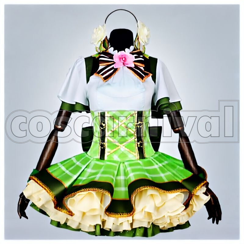 Project Hanayo Koizumi Flower Bouquet Idolized Cosplay cosplay costume from Love Live! School Idol, front view 1