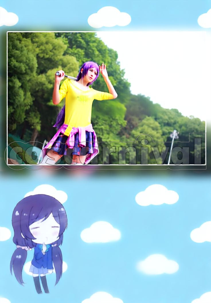 Project Nozomi Tojo Baseball Unidolized Cosplay cosplay costume from Love Live! School Idol, front view 3