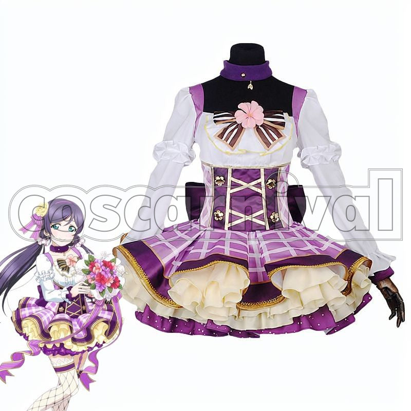 Project Nozomi Tojo Flower Bouquet Idolized Cosplay cosplay costume from Love Live! School Idol, front view 2