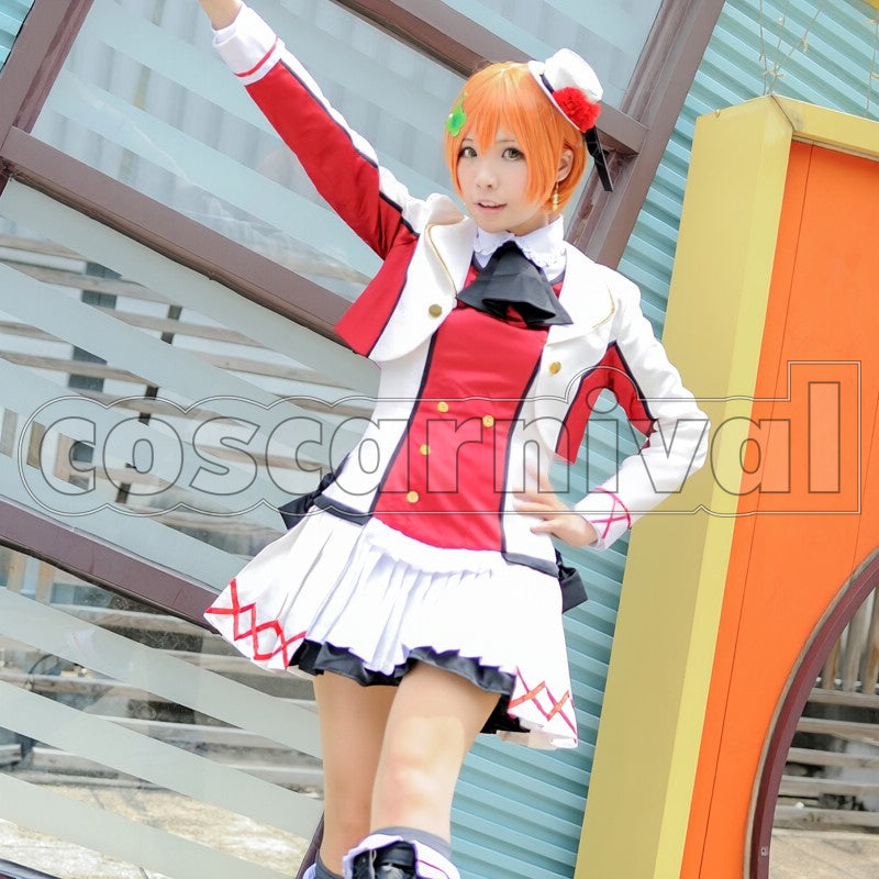 Rin Hoshizora cosplay costume from Love Live!, front view