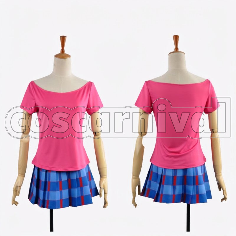 2 Episode 13 Insert Song Happy maker! Rin Hoshizora Cheer Squad cosplay costume from Love Live! Season, front view 2