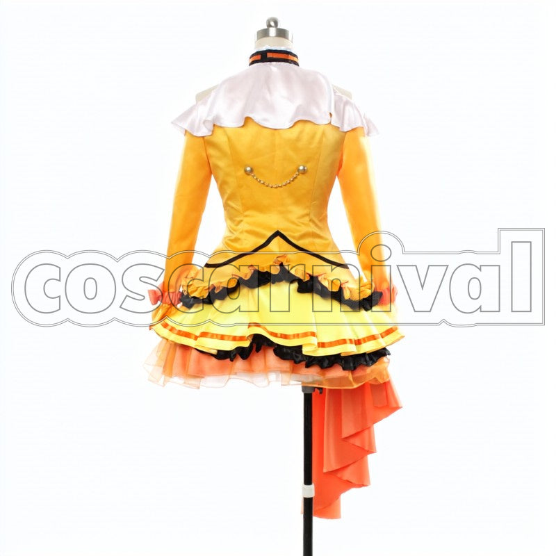 2 Episodes 12 13 Insert Song KiRa-KiRa Sensation! Happy maker! Hanayo Koizumi cosplay costume from Love Live! Season, back view