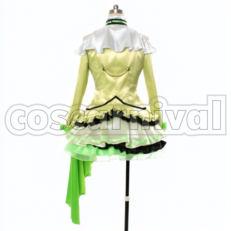 2 Episodes 12 13 Insert Song KiRa-KiRa Sensation! Happy maker! Rin Hoshizora cosplay costume from Love Live! Season, back view
