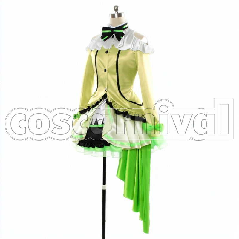 2 Episodes 12 13 Insert Song KiRa-KiRa Sensation! Happy maker! Rin Hoshizora cosplay costume from Love Live! Season, side view
