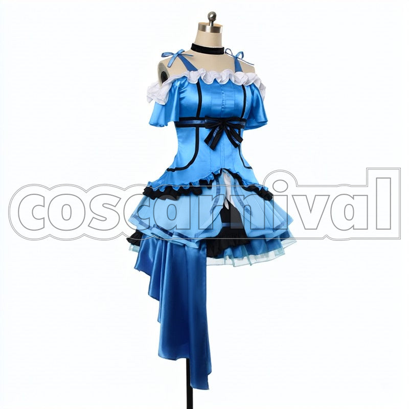 2 Episodes 12 13 Insert Song KiRa-KiRa Sensation! Happy maker! Umi Sonoda cosplay costume from Love Live! Season, front view 5